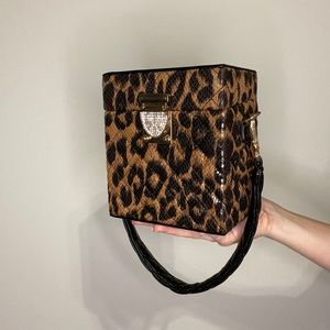 Square Cheetah Purse
